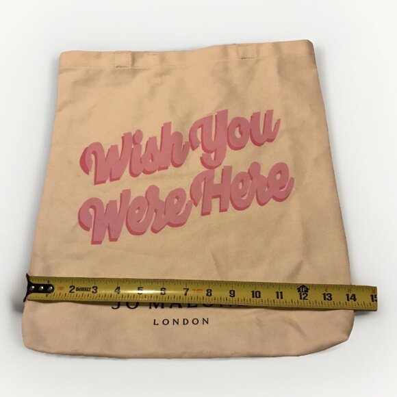 Jo Malone 100% Cotton Tote Bag Purse Wish You Were Here New - Picture 3 of 4